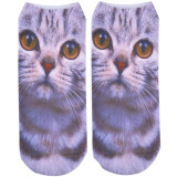 3D Printed Animal Women Casual Socks Cute Cat Unisex Low Cut Ankle Socks AGU 15Ap18