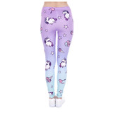 3D Print Unicorn Purple Ombre Leggings Women Elastic Jeggings Sexy Leggins Tayt Fitness Legging Calzas Mujer Soft Legins Girl