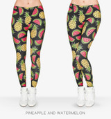 3D pineapple and watermelon Printed Women Girl Funny Leggings