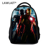 3D Marvel's The Avengers Cartoon Captain America Children Backpacks Boys Schoolbag Iron Man bags Printing School Backpack
