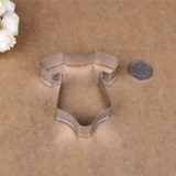 3D Lovely Baby Clothing Feeding Bottle Shape Stainless Steel Cookie Cutter Biscuit Mould Baking Tool For Cake Decor