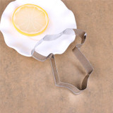 3D Lovely Baby Clothing Feeding Bottle Shape Stainless Steel Cookie Cutter Biscuit Mould Baking Tool For Cake Decor