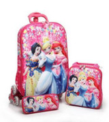 3D Kids Rolling School Bags girl's Boy's trolley case Children Travel suitcase School Mochila Kid's Trolley Bags with wheels