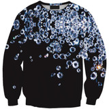 3D Hoodie Women New Style Long Sleeve Shiny Diamond Print O-neck Sweatshirt Good Printing Sweatshirts Free Ship