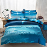 3d Galaxy Duvet Cover Set Single double Twin/Queen 2pcs/3pcs/4pcs bedding sets Universe Outer Space Themed Bed Linen