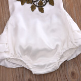 3D Flower Newborn Baby Girls Clothes Backless Bodysuits Babies Girl Floral Bodysuit Sunsuit 0-3T Clothing