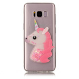 3D Fashion Animal Unicorn Quicksand Liquid Soft Silicone Case For Samsung Galaxy A3 A5 A7 J3 J5 J7 2015 2016 S7 edge Phone Cover