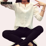 3D Embroidery Blouse Shirt Women Long Sleeve Casual Loose Patchwork Top And Blouses 2017 New Fashion Female Plaid Shirt HOT SALE