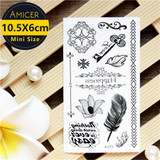 3d dream catcher Waterproof Temporary Tattoos dreamcatcher flash Tattoo stickers body art for women transferable fake tattoo