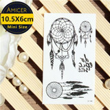 3d dream catcher Waterproof Temporary Tattoos dreamcatcher flash Tattoo stickers body art for women transferable fake tattoo