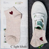 2018 Spring Summer Cotton Women Heart Socks Cute Girls Kawaii Lovely Red Heart Heel Socks High Quality Thin Cool Love Socks