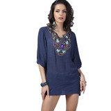 2018 Spring Summer Blouse Shirt Fashion Embroidery XXXL Woman Clothes Female Blusa Feminina Casual Vintage Shirt Women Tops Tee