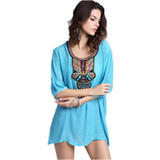 2018 Spring Summer Blouse Shirt Fashion Embroidery XXXL Woman Clothes Female Blusa Feminina Casual Vintage Shirt Women Tops Tee