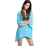 2018 Spring Summer Blouse Shirt Fashion Embroidery XXXL Woman Clothes Female Blusa Feminina Casual Vintage Shirt Women Tops Tee