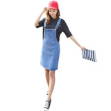 2018 Spring Slip Jeans Club Dress Vintage Jean Sundress Loose Spaghetti Strap Dress Female Mini Denim Party Dresses Dunayskiy