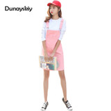 2018 Spring Slip Jeans Club Dress Vintage Jean Sundress Loose Spaghetti Strap Dress Female Mini Denim Party Dresses Dunayskiy