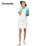 2018 Spring Slip Jeans Club Dress Vintage Jean Sundress Loose Spaghetti Strap Dress Female Mini Denim Party Dresses Dunayskiy