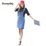 2018 Spring Slip Jeans Club Dress Vintage Jean Sundress Loose Spaghetti Strap Dress Female Mini Denim Party Dresses Dunayskiy