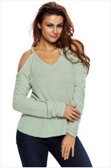 2018 Spring Sexy Women Sweater Solid Off Shoulder V-neck Thin Knitted Tops Plus Size Female Pullovers Autumn Sweaters Nightclub