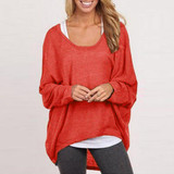 2018 Spring Plus Size 3XL 4XL 5XL Women T Shirt Batwing Long Sleeve Shirts Irregular Hem Casual female Tops Large Sizes tunics
