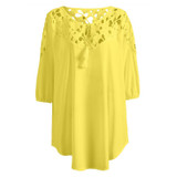 5XL Big Size Women Tops 2017 Fashion Women Shirts Summer Lace Blouse Casual Women Tops Plus size blusa feminina 7 Color