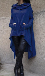 5XL Autumn Winter Hoodies Women Sweatshirt Casual Loose Hooded Asymmetric Oversized Hoody Jumper Tracksuit Pullover Plus Size