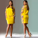5XL 6XL Summer Dresses Big Size 2018 Fashion Elegant Women Half-Sleeve Print Dress Plus Size Casual Robe Office Dress Vestidos