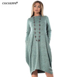 5XL 6XL Loose Casual women Dress big sizes new 2017 Autumn Winter Plus Size long dress Irregular Long Sleeve dresses vestidos