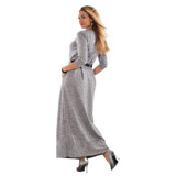5XL 6XL Large Size Robe 2018 Spring Summer Dress Big Size Elegance Long Dress Women Dresses With Belt Plus Size Women Clothing