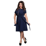 5XL 6XL Large Size Elegance Fashion Summer Dress 2017 Club Party Dresses for Women Plus Size O-Neck Casual Women Dress Vestidos