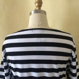 5XL 6XL Large Size 2018 Autumn Summer Dress Big Size Black White Striped Dress Straight Dresses Plus Size Women Clothing Vestido