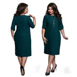 5XL 6XL Large Size 2017 Summer Dress Big Size Printed Dress Blue Red Green Straight Dresses Plus Size Women Clothing Vestidos