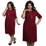 5XL 6XL Large Size 2017 Summer Dress Big Size Printed Dress Blue Red Green Straight Dresses Plus Size Women Clothing Vestidos