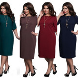 5XL 6XL Large Size 2017 Summer Dress Big Size Printed Dress Blue Red Green Straight Dresses Plus Size Women Clothing Vestidos