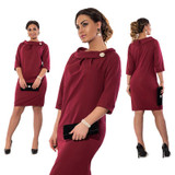 5XL 6XL Large Size 2017 Summer Dress Big Size Elegance Dress Work Office Dress Straight Dress Plus Size Women Clothing Vestidos