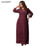 5XL 6XL 2018 New Women Long Dress Spring Summer Lace Plus Size Dress Fashion Party large size Maxi Dresses big size Girl Clothes