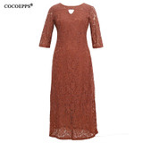 5XL 6XL 2018 New Women Long Dress Spring Summer Lace Plus Size Dress Fashion Party large size Maxi Dresses big size Girl Clothes