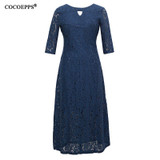5XL 6XL 2018 New Women Long Dress Spring Summer Lace Plus Size Dress Fashion Party large size Maxi Dresses big size Girl Clothes