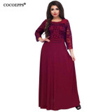 5XL 6XL 2018 New lace Women Dress plus Size Elegant long Dress Big Size Robe Large Size Evening Party Dresses Female vestidos