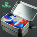 5sets 4 in 1 Silicone Dab Container Non-stick Bho Wax Containers for Dabs Butane Hash Oils Free Shipping