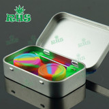 5sets 4 in 1 Silicone Dab Container Non-stick Bho Wax Containers for Dabs Butane Hash Oils Free Shipping