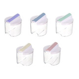 5Pcs/Set Practial Transparent Seasoning Cans For Kitchen Spice Rack Condiment Bottles Pepper Shakers Box