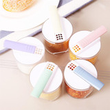 5pcs/Set Plastic Spice Bottles with Lid and Holes Transparent Spice Jar Seasoning Containers Kitchen Condiment Pepper Shakers