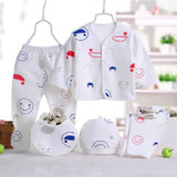 5pcs/set Newborn baby costume baby boy clothes 100% cotton infant clothing set baby girl clothes baby underwear Clothes