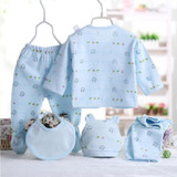 5pcs/set Newborn baby costume baby boy clothes 100% cotton infant clothing set baby girl clothes baby underwear Clothes