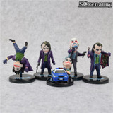 5pcs/set DC Comics Batman The Dark Knight The Joker Mini PVC Figures Collection Toy Model Doll CSCEB11