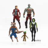 5pcs/set Guardians of the Galaxy PVC Action Figure Collectible Model Toy 6-16cm KT3760