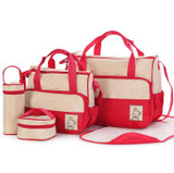 5PCS/Set Baby Diaper Bag Pregnant Mother Bags multifunctional Kid Stroller Bags Nappy Baby Bags For Mom