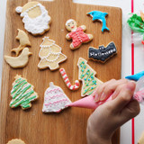 5pcs/set Christmas Cookie Cutter Biscuit Mould Aluminum Sugarcraft Cutter Cake Baking Tool