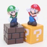 5pcs/set 5cm Super Mario Bros figures Toys Mario Goomba Luigi Koopa Troopa Mushroom PVC Action Figure Model Blocks Dolls